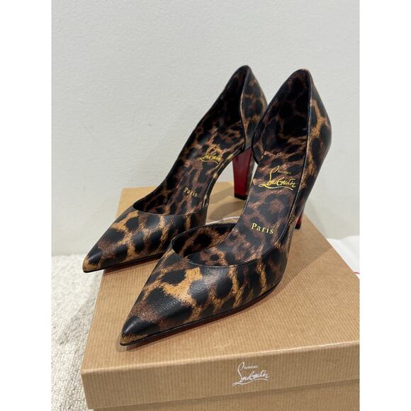CHRISTIAN LOUBOUTIN
Vibella Red-Sole Leopard-Print Leather Pumps 38.5 - Picture 4 of 11